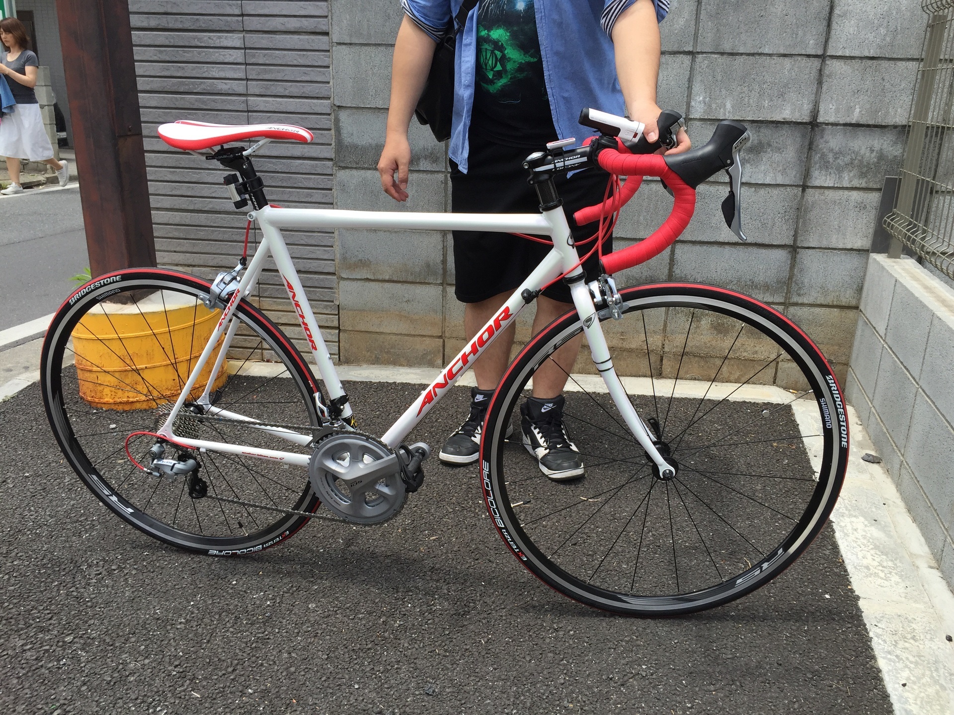 納車 Anchor Rnc3 Equipe チャリンコ35km